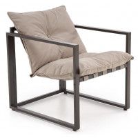 Комплект садовой мебели Halmar SHARK (софа + 2 кресла + стол журнальный) черный/капучино купить в Минске