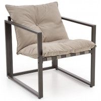 Комплект садовой мебели Halmar SHARK (софа + 2 кресла + стол журнальный) черный/капучино купить в Минске