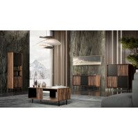 Стол журнальный HALMAR Swing LAW-1 орех/черный купить в Минске