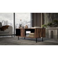 Стол журнальный HALMAR Swing LAW-1 орех/черный купить в Минске