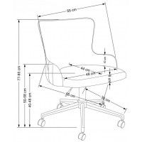 Кресло Halmar TIMOTEO (Тимотео) серый/золото купить в Минске