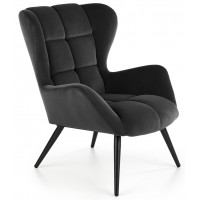 Кресло Halmar Tyrion (Тирион) черный/черный