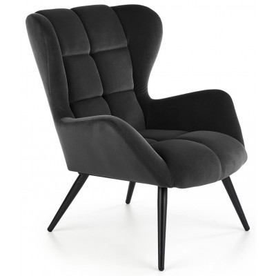 Кресло Halmar Tyrion (Тирион) черный/черный купить в Минске