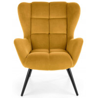 Кресло Halmar Tyrion (Тирион) горчичный/черный купить в Минске