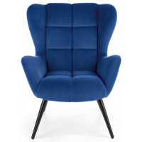 Кресло Halmar Tyrion (Тирион) темно-синий/черный купить в Минске