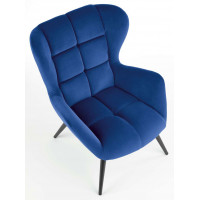 Кресло Halmar Tyrion (Тирион) темно-синий/черный купить в Минске