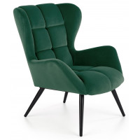 Кресло Halmar Tyrion (Тирион) темно-зеленый/черный