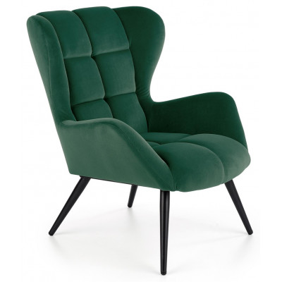Кресло Halmar Tyrion (Тирион) темно-зеленый/черный купить в Минске