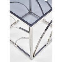 Стол журнальный HALMAR UNIVERSE KWADRAT дымчатый/серебристый купить в Минске Стол журнальный HALMAR UNIVERSE KWADRAT дымчатый/серебристый купить в Минске