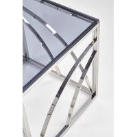 Стол журнальный HALMAR UNIVERSE KWADRAT дымчатый/серебристый купить в Минске Стол журнальный HALMAR UNIVERSE KWADRAT дымчатый/серебристый купить в Минске