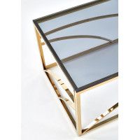 Стол журнальный HALMAR UNIVERSE дымчатый/золотой купить в Минске Стол журнальный HALMAR UNIVERSE дымчатый/золотой купить в Минске