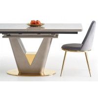 Стол обеденный Halmar Valentino (Валентино) (160-220)*90 светло-серый/золотой купить в Минске Стол обеденный Halmar Valentino (Валентино) (160-220)*90 светло-серый/золотой купить в Минске