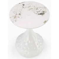 Стол журнальный HALMAR VERDE белый мрамор/белый купить в Минске Стол журнальный HALMAR VERDE белый мрамор/белый купить в Минске