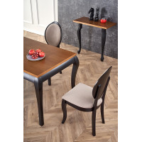 Стол обеденный раздвижной Halmar WINDSOR (Виндзор) (160-240)*90 дуб темный/черный купить в Минске