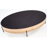 Стол журнальный HALMAR ZENGA 120*60*37 черный/дуб золотой купить в Минске