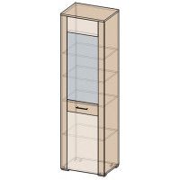 Шкаф Интерлиния Коламбия КЛ-005-1 58,2*42,5*202 дуб венге/дуб серый (правый) купить в Минске