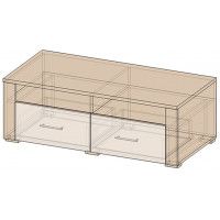 Тумба под телевизор Интерлиния Коламбия КЛ-008-1 дуб венге/дуб серый купить в Минске