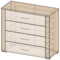 Комод Интерлиния Коламбия КЛ-009 дуб венге / дуб серый купить в Минске