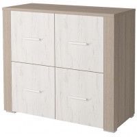 Тумба Интерлиния Коламбия КЛ-011 дуб сонома/дуб белый