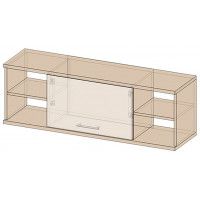 Полка настенная Интерлиния Коламбия КЛ-012 дуб венге / дуб серый купить в Минске