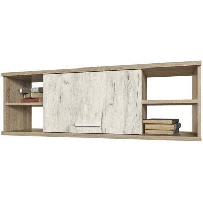 Полка настенная Интерлиния Коламбия КЛ-012 дуб сонома / дуб белый купить в Минске