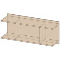 Полка настенная Интерлиния Коламбия КЛ-013 дуб венге / дуб серый купить в Минске