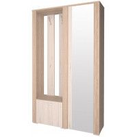 Шкаф Интерлиния Коламбия КЛ-014 117*42,5*202 дуб сонома / дуб белый (правый)