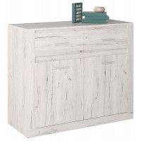 Комод Интерлиния Лима ЛМ-2Д2Ш дуб белый