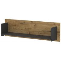 Полка настенная открытая Интерлиния Loft LT-П1 дуб золотой/антрацит