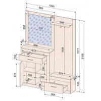 Шкаф Интерлиния Loft LT-ШК2 154*32,5*210,9 дуб золотой/антрацит купить в Минске