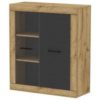 Шкаф навесной Интерлиния Loft LT-ШН1 дуб золотой/антрацит