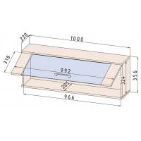 Шкаф навесной Интерлиния Loft LT-ШН2 дуб золотой/антрацит купить в Минске