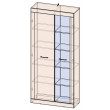 Шкаф Интерлиния Loft LT-ШВ1 90*35*195,6 дуб золотой/антрацит купить в Минске