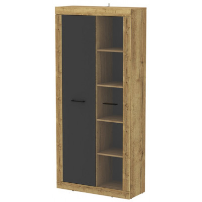 Шкаф Интерлиния Loft LT-ШВ1 90*35*195,6 дуб золотой/антрацит купить в Минске