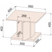 Стол журнальный Интерлиния Loft LT-СЖ2 дуб золотой/антрацит купить в Минске Стол журнальный Интерлиния Loft LT-СЖ2 дуб золотой/антрацит купить в Минске