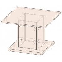 Стол журнальный Интерлиния Loft LT-СЖ2 дуб золотой/антрацит купить в Минске Стол журнальный Интерлиния Loft LT-СЖ2 дуб золотой/антрацит купить в Минске