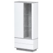 Шкаф Интерлиния Quartz QZ-ШК1 90*39,6*200 белый платинум / бетон купить в Минске
