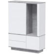 Шкаф Интерлиния Quartz QZ-ШК2 110*39,6*54,1 белый платинум / бетон купить в Минске