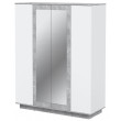 Шкаф Интерлиния Quartz QZ-ШК3 160*59,6*200 белый платинум/бетон купить в Минске