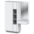 Шкаф Интерлиния Quartz QZ-ШК4 157*39,6*200 белый платинум / бетон купить в Минске