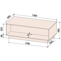 Стол журнальный Интерлиния Quartz QZ-СЖ1 дуб нокс / черный купить в Минске Стол журнальный Интерлиния Quartz QZ-СЖ1 дуб нокс / черный купить в Минске