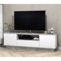 Тумба под телевизор Интерлиния Quartz QZ-Т180 дуб нокс/черный купить в Минске