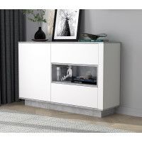 Тумба под телевизор Интерлиния Quartz QZ-Т1Д2Ш дуб нокс/черный купить в Минске Тумба под телевизор Интерлиния Quartz QZ-Т1Д2Ш дуб нокс/черный купить в Минске