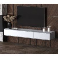 Тумба под телевизор Интерлиния Quartz QZ-Т3Ш дуб нокс/черный купить в Минске