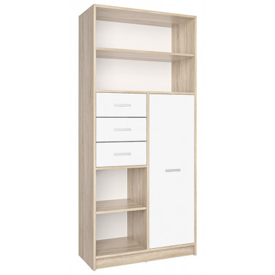 Шкаф комбинированный Интерлиния СК-021 80*42*182 дуб сонома/белый купить в Минске