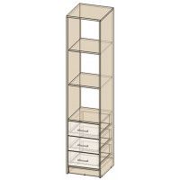 Шкаф комбинированный Интерлиния СК-023 40*42*182 (без витрины) дуб сонома/белый купить в Минске Шкаф комбинированный Интерлиния СК-023 40*42*182 (без витрины) дуб сонома/белый купить в Минске