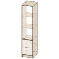 Шкаф комбинированный Интерлиния СК-024 40*42*182 (с витриной) дуб сонома/белый купить в Минске Шкаф комбинированный Интерлиния СК-024 40*42*182 (с витриной) дуб сонома/белый купить в Минске