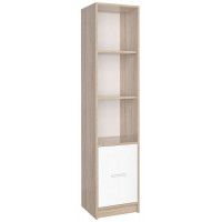 Шкаф комбинированный Интерлиния СК-024 40*42*182 (без витрины) дуб сонома/белый