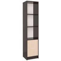 Шкаф комбинированный Интерлиния СК-024 40*42*182 (без витрины) дуб венге/дуб молочный