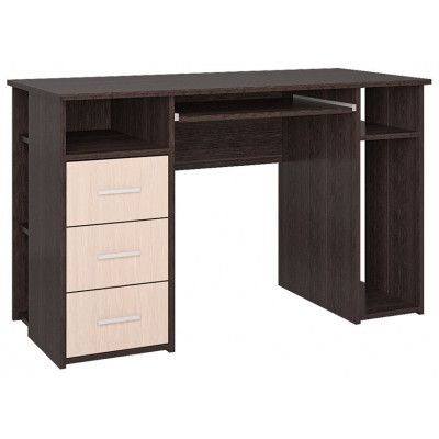 Компьютерный стол Интерлиния СК-10 120*60*75 дуб венге/дуб молочный купить в Минске